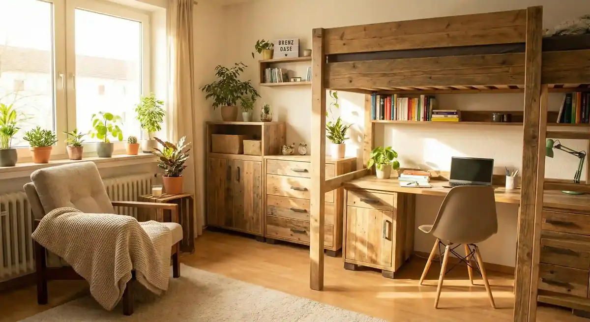 Gemütliches Studenten-Apartment mit nachhaltigem Design