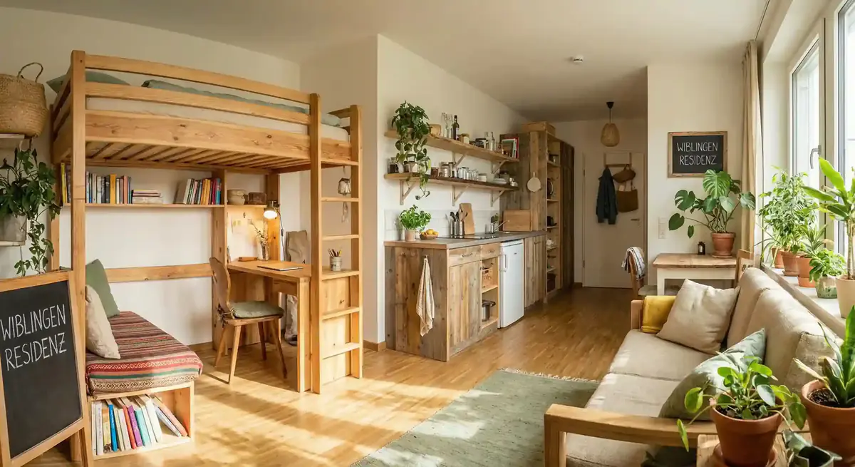 Gemütliches Studenten-Apartment mit nachhaltigem Design